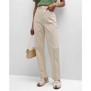 Triarchy Ms. Triarchy V-High Rise  Straight Leg Jeans in Off-White Size 27